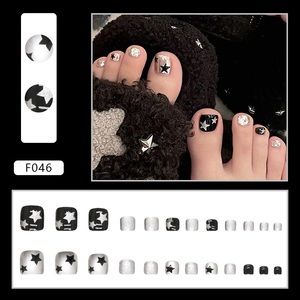 5 pc Foot wearable artificial nail for foot pedicure
